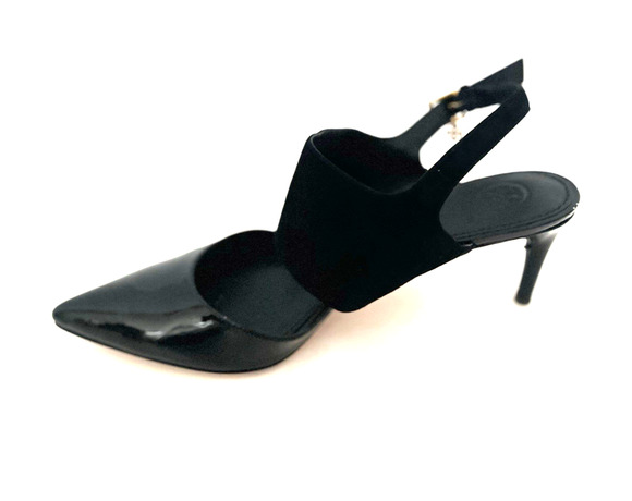 Tory Burch Shoes - TORY BURCH ASHTON BLACK SUEDE/PATENT LEATHER PUMPS, SZ 9M, EXCELLENT CONDITION
